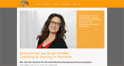 Desktop Screenshot of coaching-training-schaefer.de