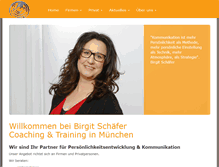 Tablet Screenshot of coaching-training-schaefer.de